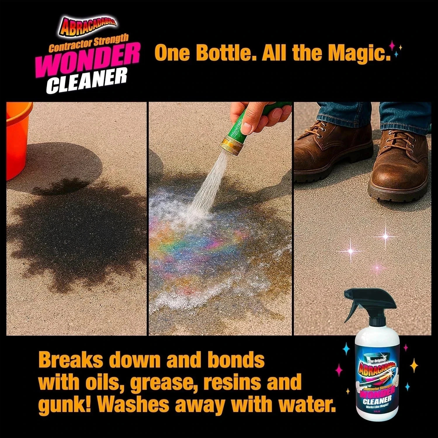 Abracadabra® Contractor Strength Wonder Cleaner – As Seen on TV – 16 fl oz – Gun