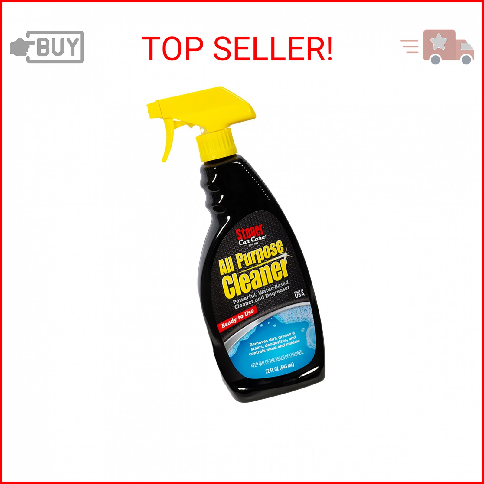 Stoner Car Care 92694 All Purpose Cleaner Powerful Water-Based Cleaner and Degre
