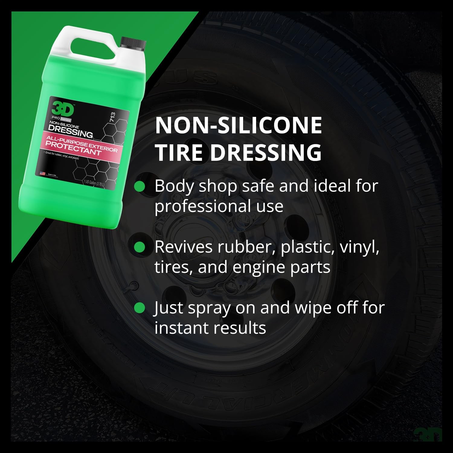 Auto Trim Surface Dressing Silicone Free Spray Restore Shine for Tires Rubber…