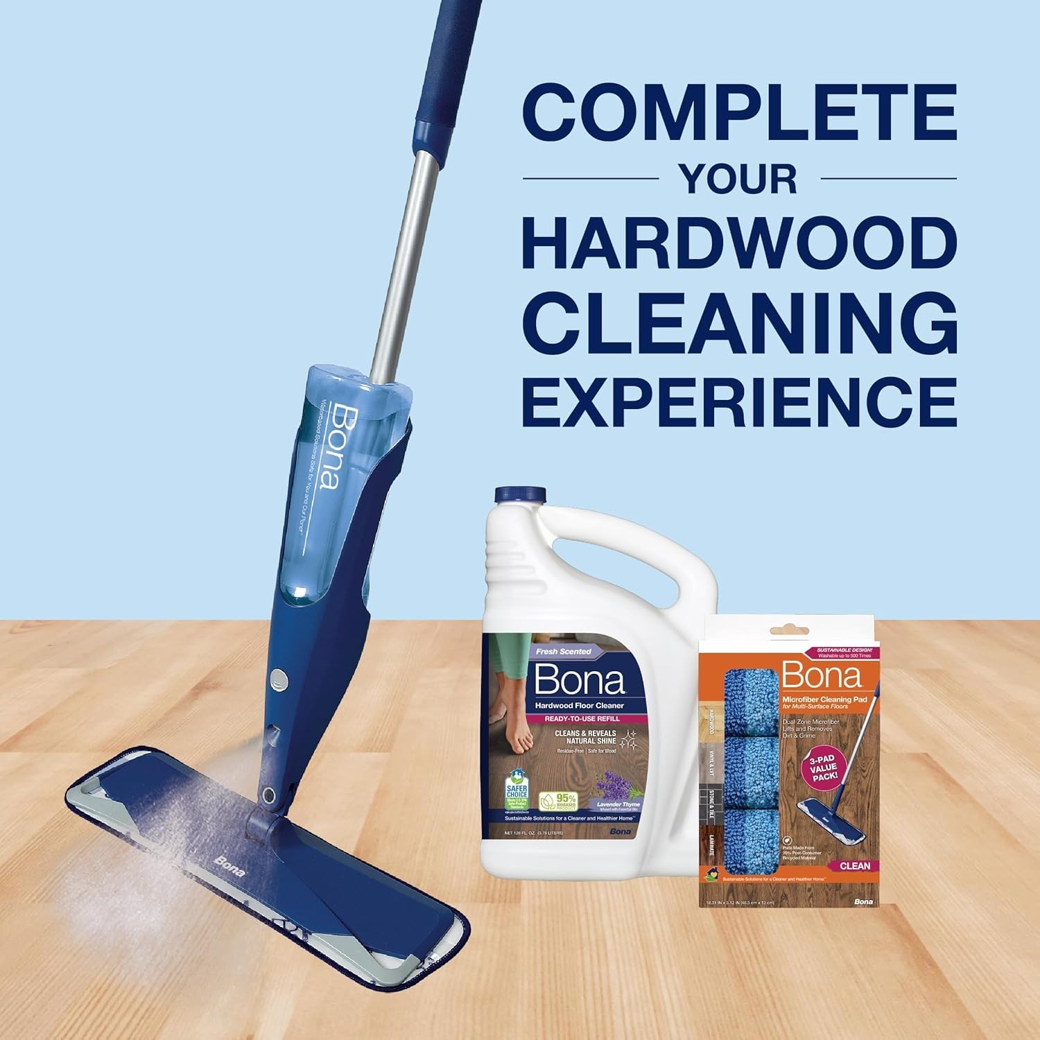 Bona Hardwood Floor Cleaner Refill Lavender Thyme 128oz