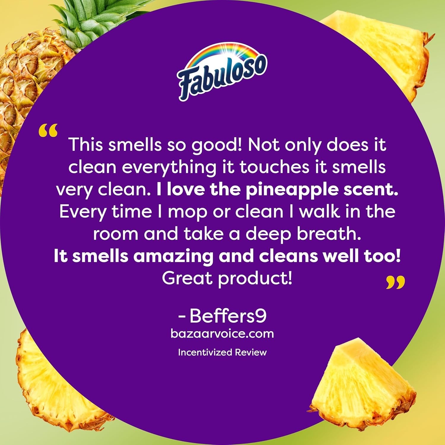 Multi-Purpose Cleaner, 2X Concentrated Formula, Floor Cleaner, Pineapple Scen…