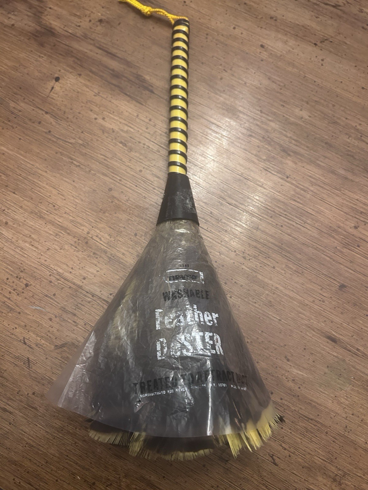 14in Ostrich Feather Duster Durable Dust Collecting Cleaning Tool In Wool US