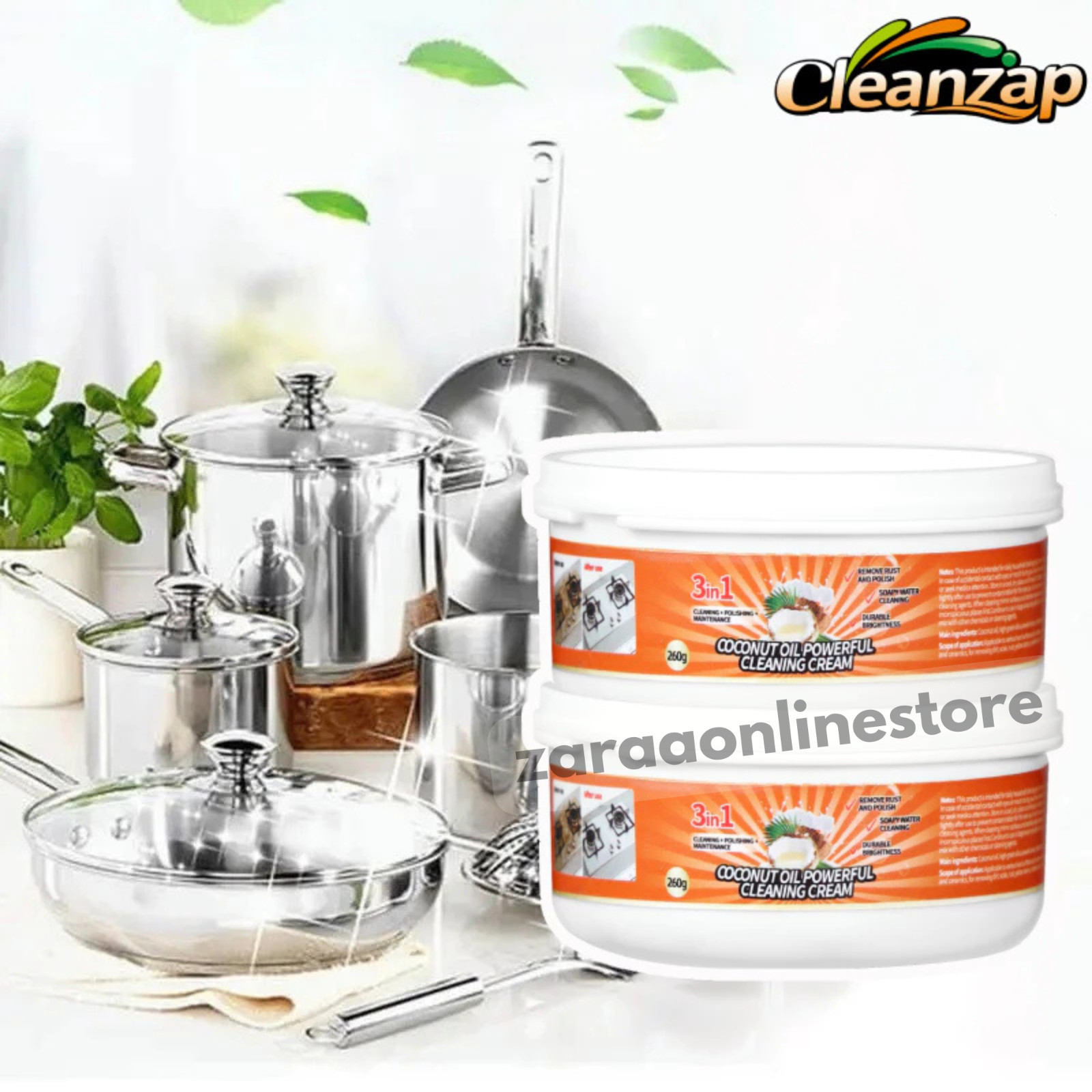 Coconut Oil Cookware Cleaning Paste Kitchen Cleaner Washing Detergent Paste