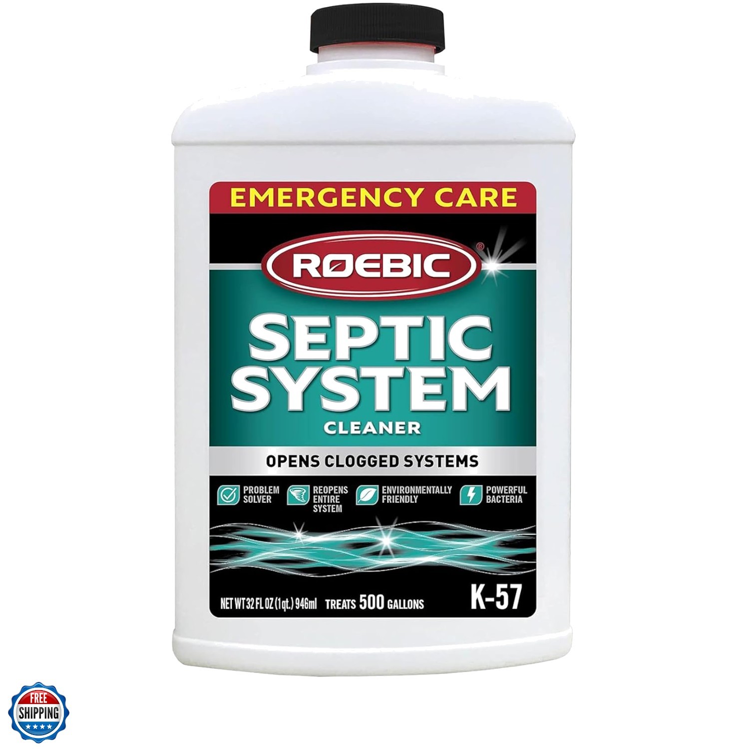 Septic System Cleaner: 32 Ounces, Cleans and Maintains Septic Systems for Opt…