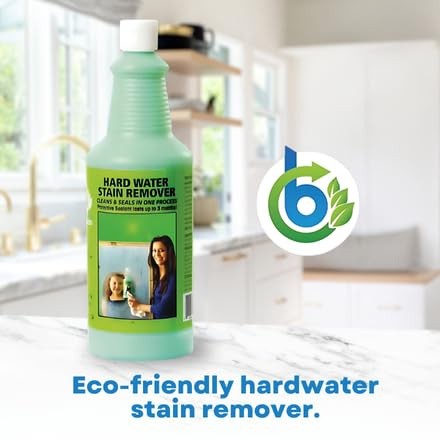 Hard Water Stain Remover 20.3oz – Eco Friendly Cleaner for Windows, Tile, Glass