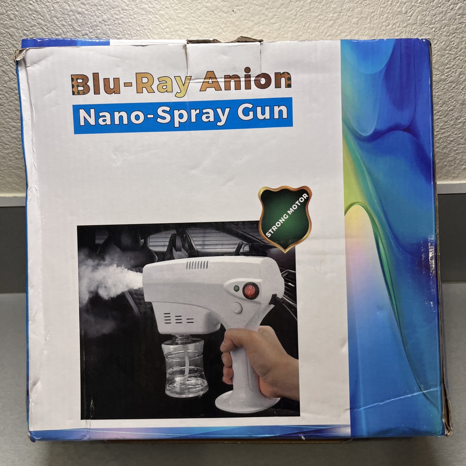 BLU RAY ANION Nano Spray Gun Handheld Cordless Disinfectant Fogger White NEW