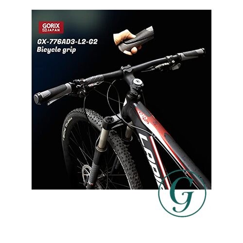 GORIX Bicycle Grips [Double Lock-On Grips for Cross Bikes MTBs and Other Bikes]