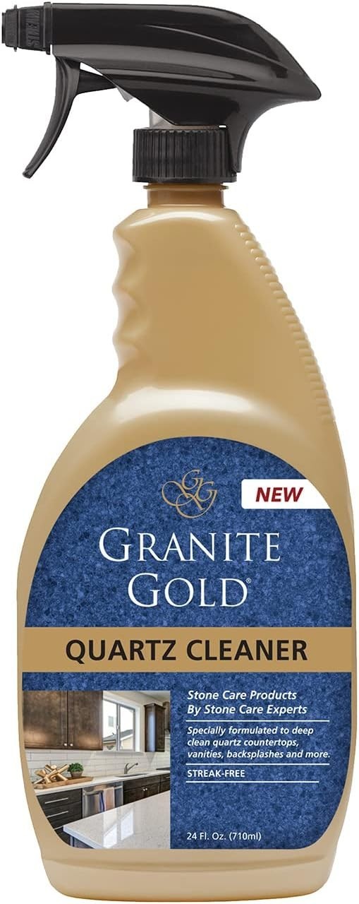 Gentle pH Neutral Quartz Cleaner Spray – Safe for All Quartz Surfaces, 24 Fl Oz