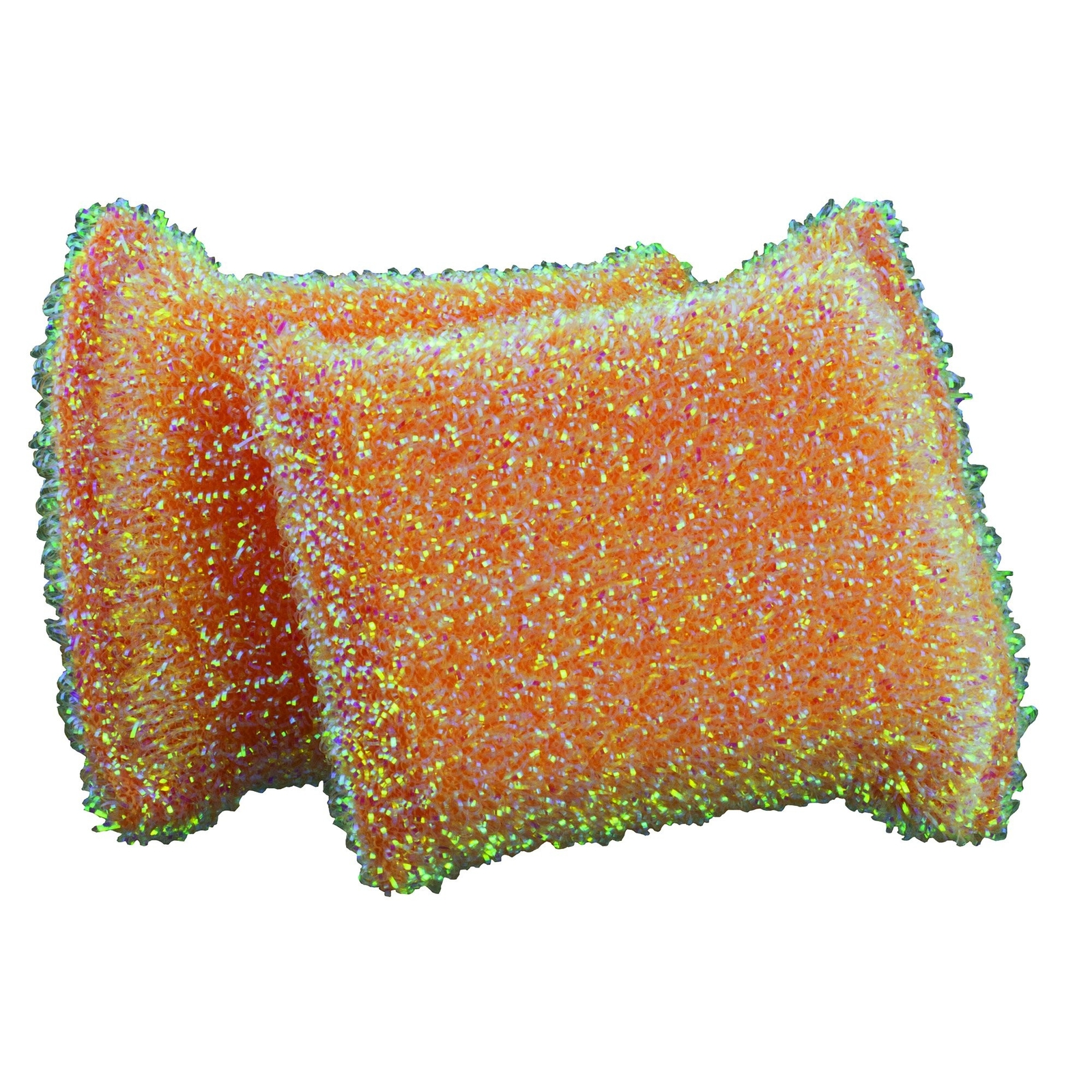 Casabella Sparkle Scrub Sponge, 2-Pack, Colors vary Standard Pink