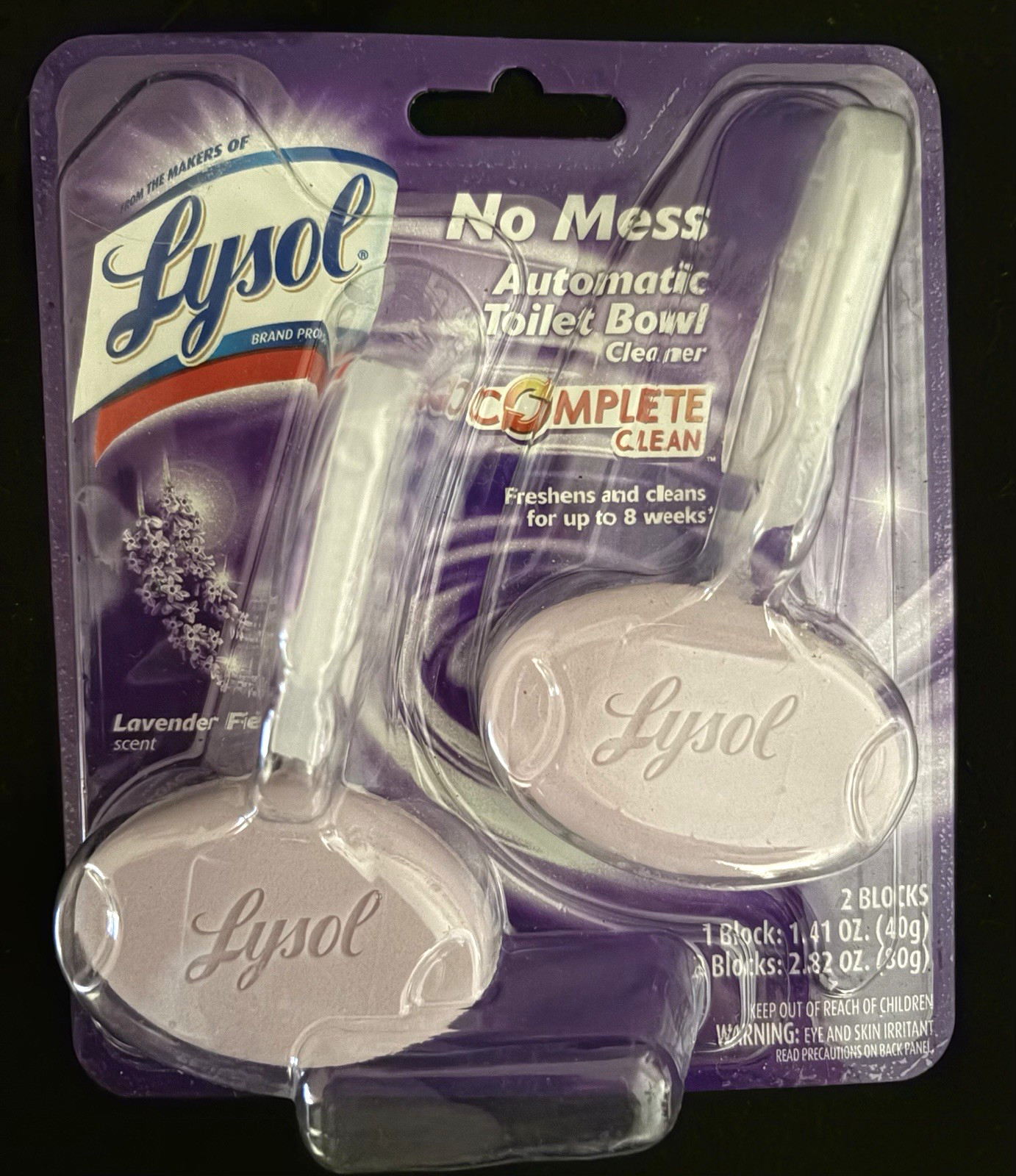 LYSOL NO MESS AUTOMATIC TOILET BOWL CLEANER, SET OF 2