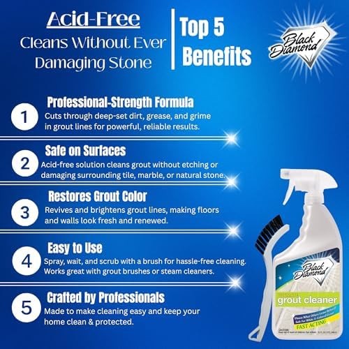 Black Diamond Ultimate Grout Cleaner: Best Cleaner for Tile,Ceramic,Porcelain…