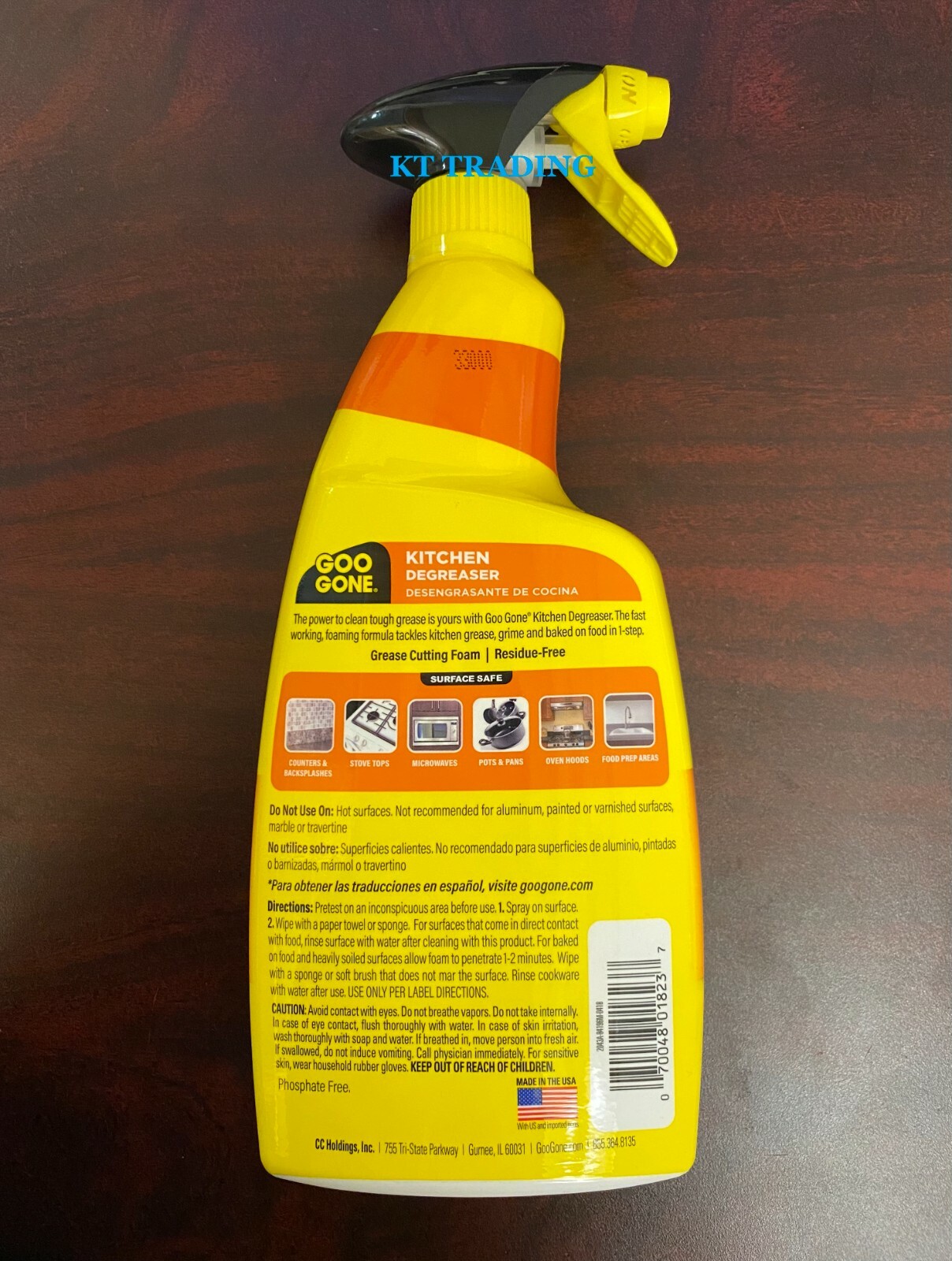 GOO GONE ~ KITCHEN Range Stove Tops DEGREASER Grease Grime Foaming Cleaner 28oz