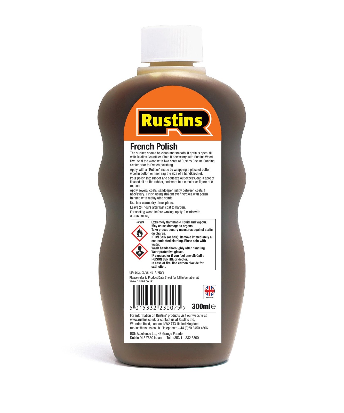 French Polish – The quality finish for furniture (Brown, 300ml)