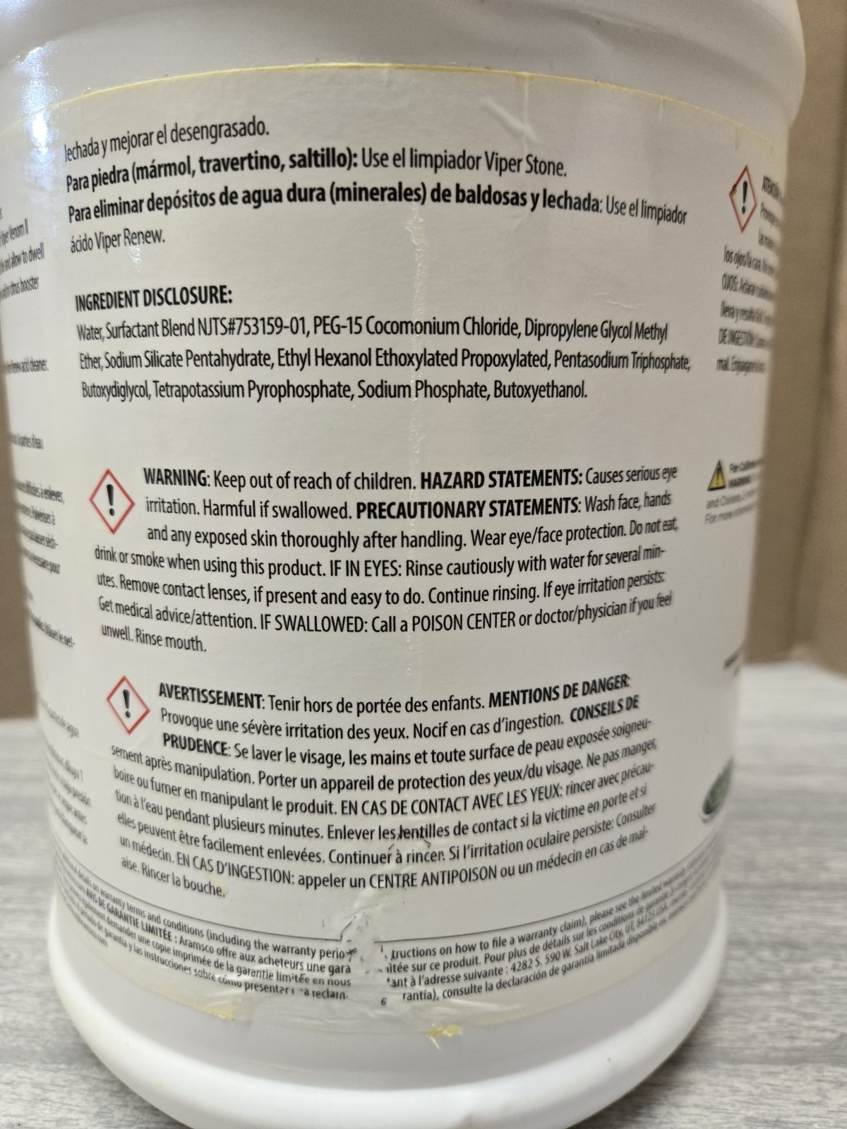 Viper Venom II Tile & Grout Cleaner- 1 Gallon Jug