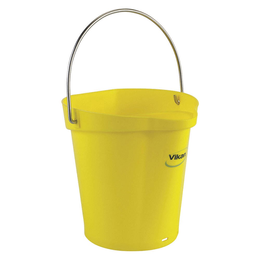 VIKAN 56886 Hygienic Bucket,1 1/2 gal,Yellow 31CF48