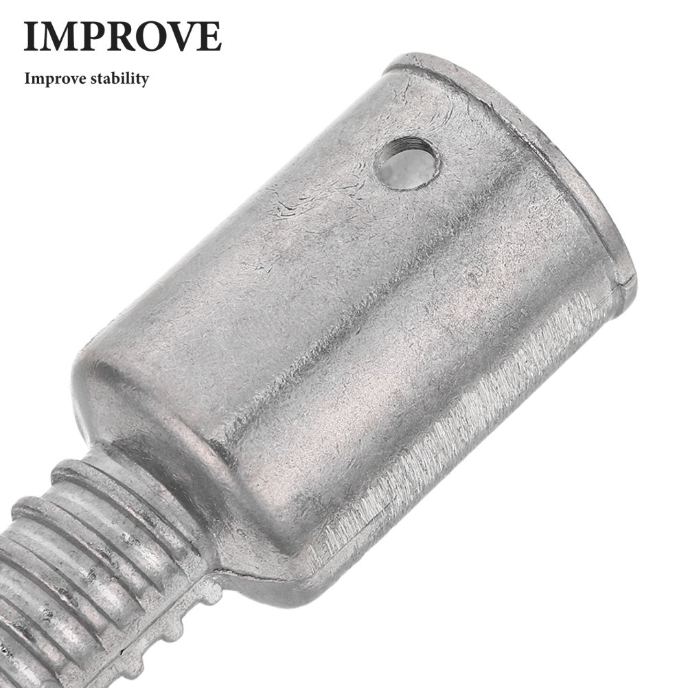 2Pcs Reusable Metal Handle Adapter Threaded Tip Replacement for Cleaning Poles