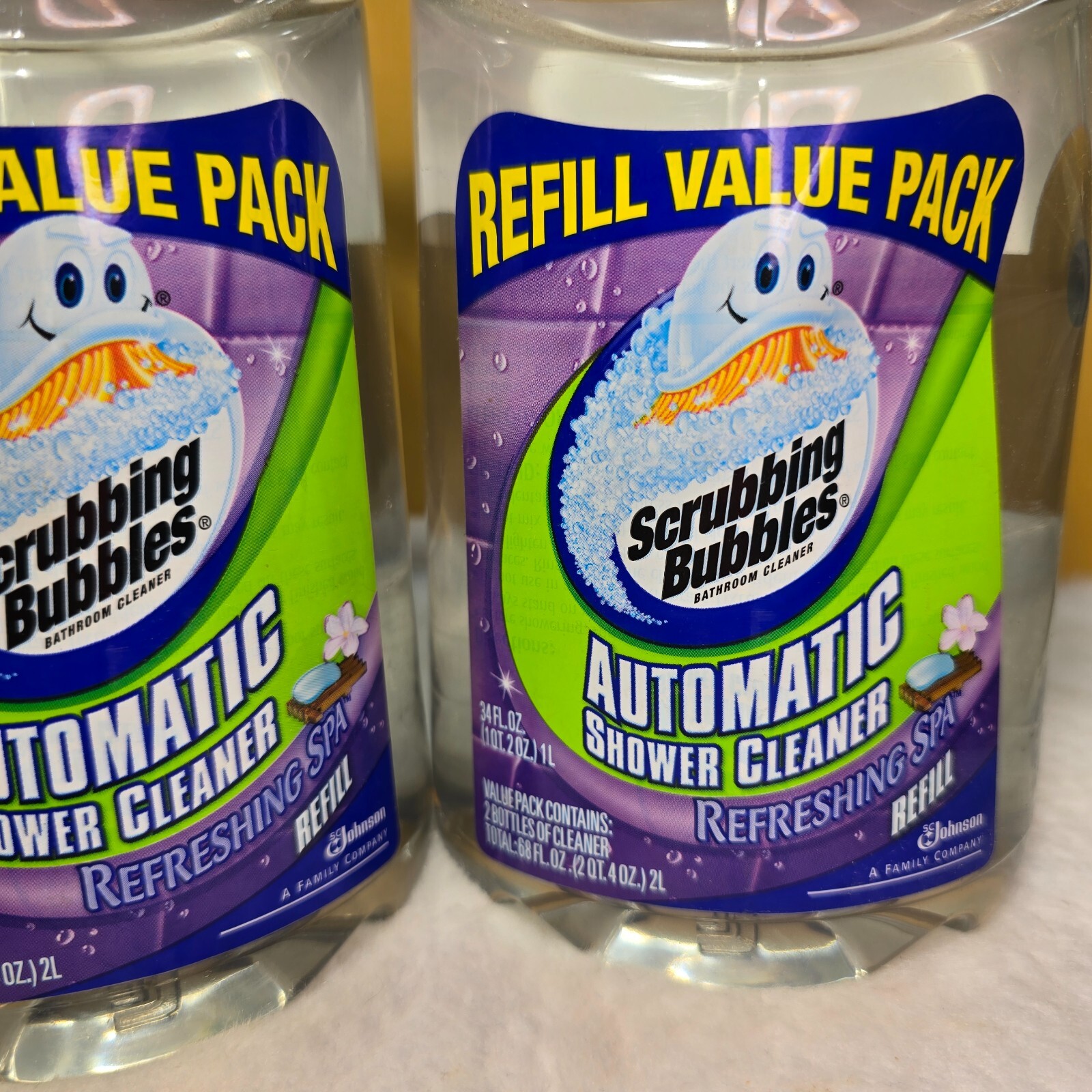 Scrubbing Bubbles Automatic Shower Cleaner Refill Value Pack – 68 oz Total