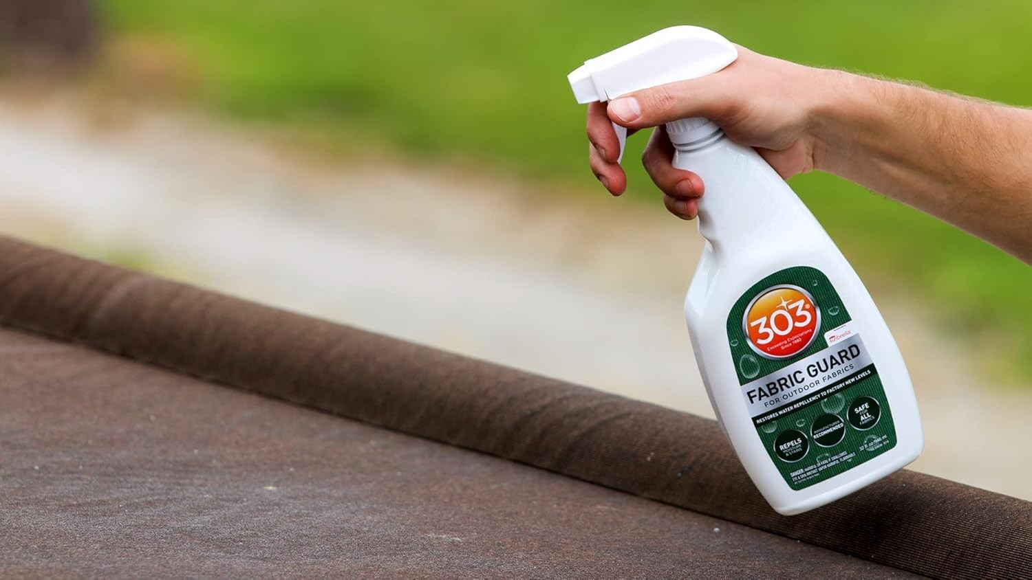 303 Fabric Guard for Outdoor Fabrics 16oz Restores Water Repellency Stains