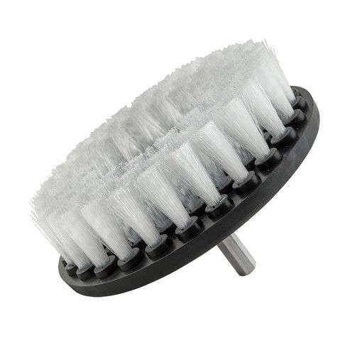 (2-Pcs) 5 inch drill brush Medium & Soft scrub combo car wall tile leather clean