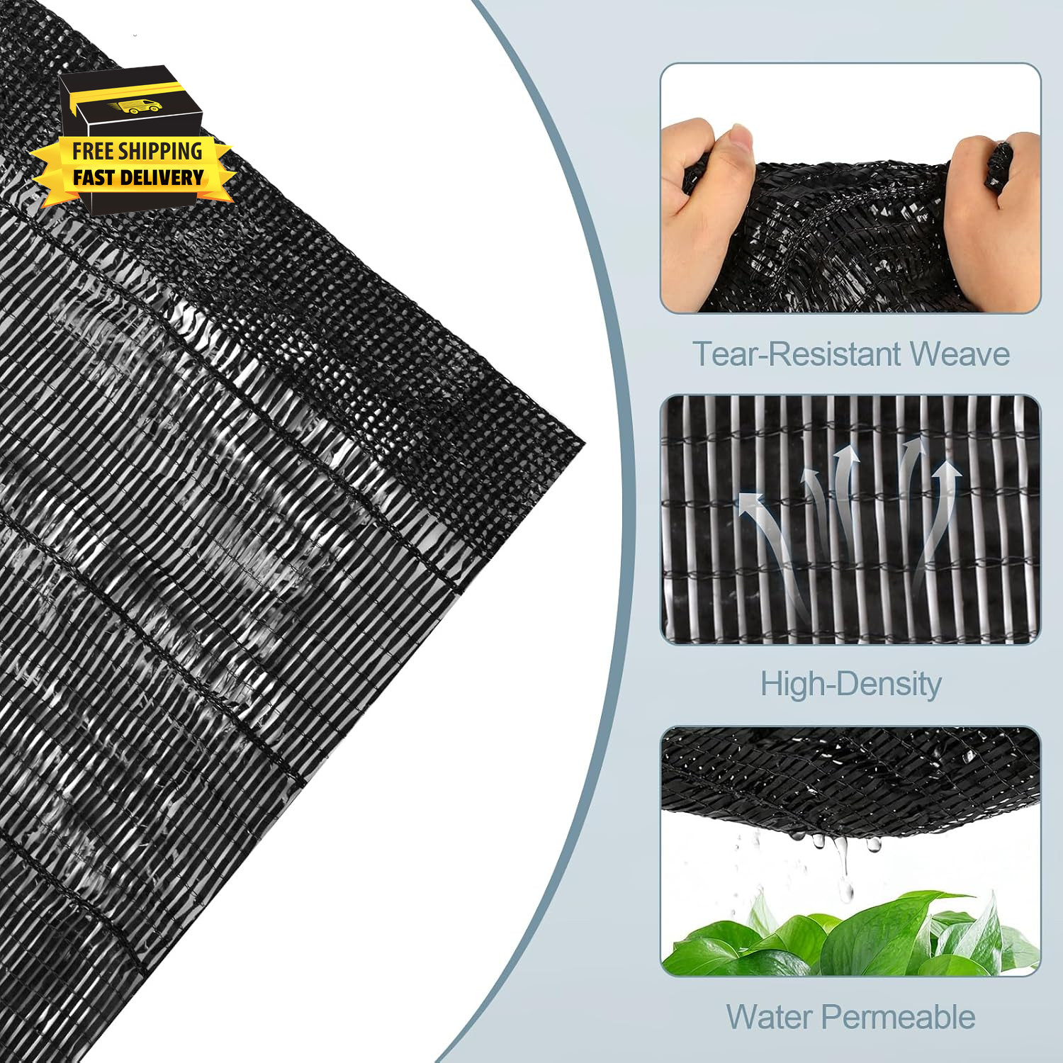 Shade Cloth,Approx.6.5X13 FT 55% Sunblock Shade Cloth for Garden,Shade Cover for