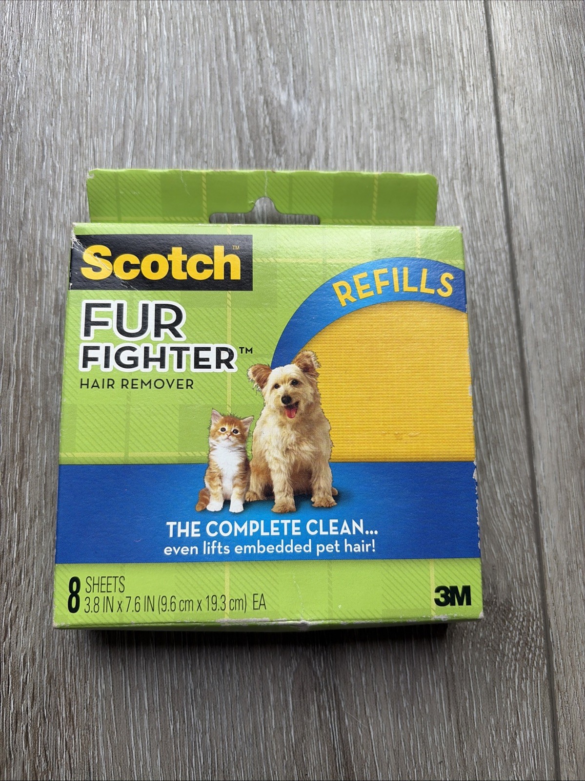 Scotch-Brite 849RF-8 Pet Hair Remover Refill Sheet 8 Count NEW