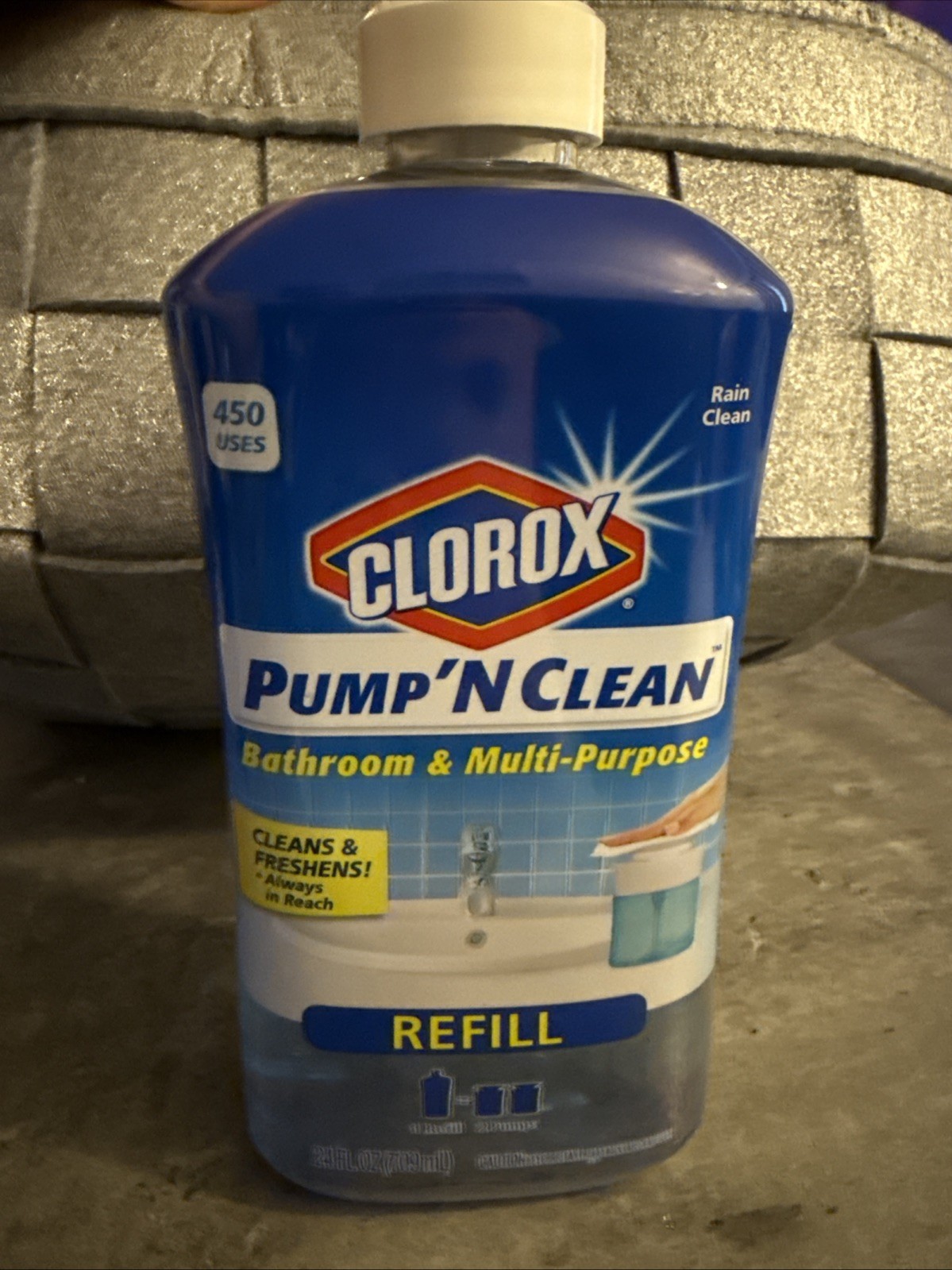 Clorox Pump ’N Clean Bathroom Refill 24 oz Rain Clean Discontinued Product New!