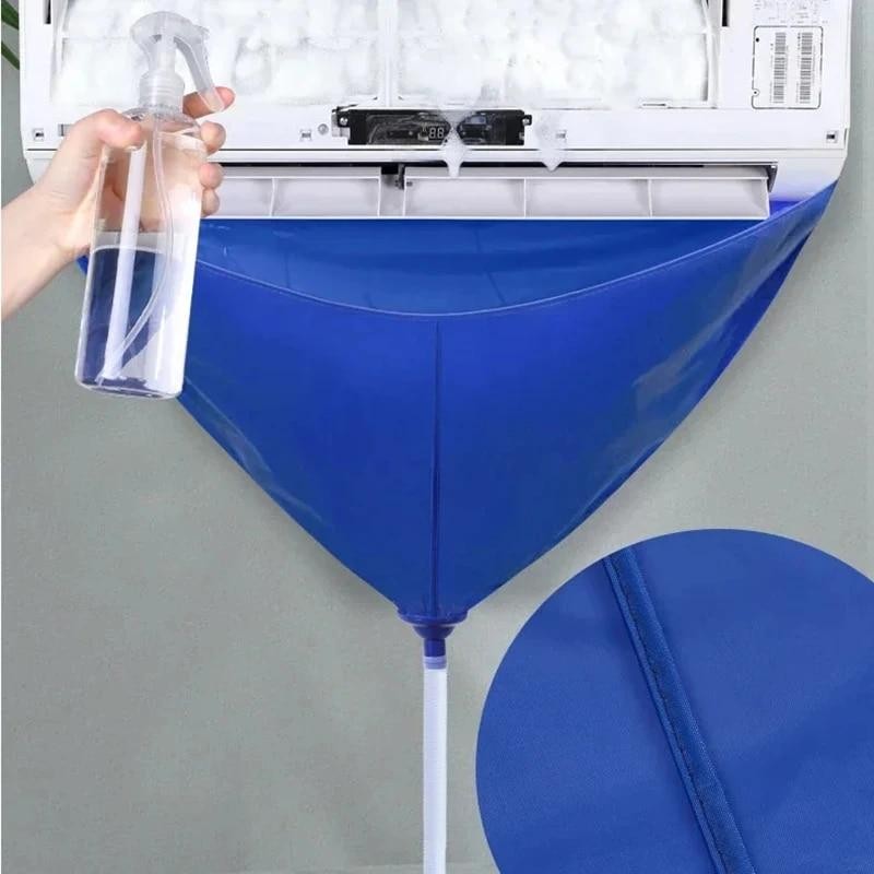 1–6pcs Ac Cleaning Kit Waterproof Wash Bag + Drain Pipe Summer Tool