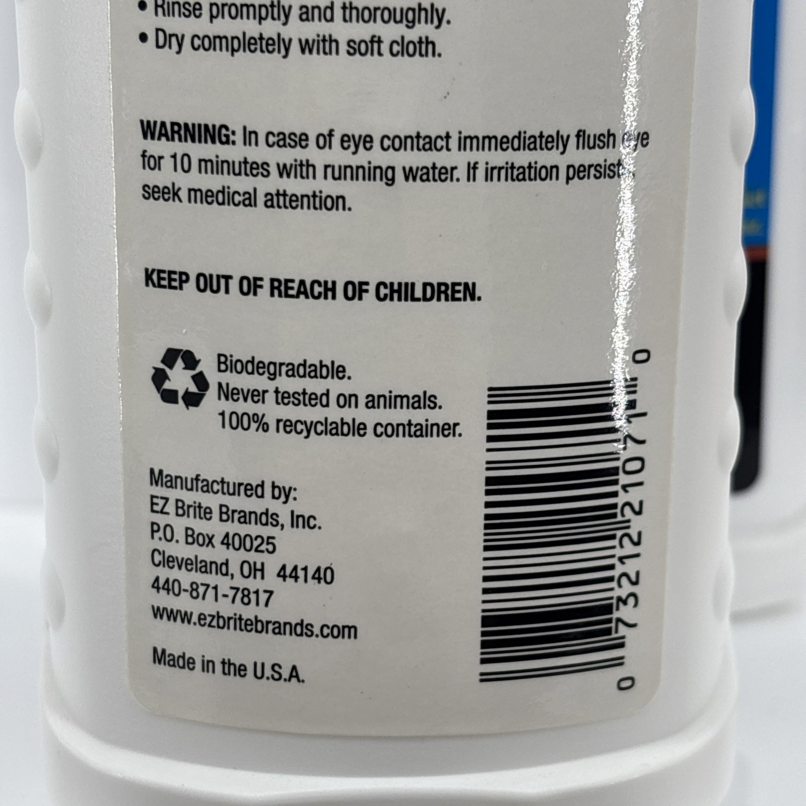 EZ Brite Stainless Steel Cookware & Sinks Cleaner Cleaning Gel 7oz (Lot Of 2)