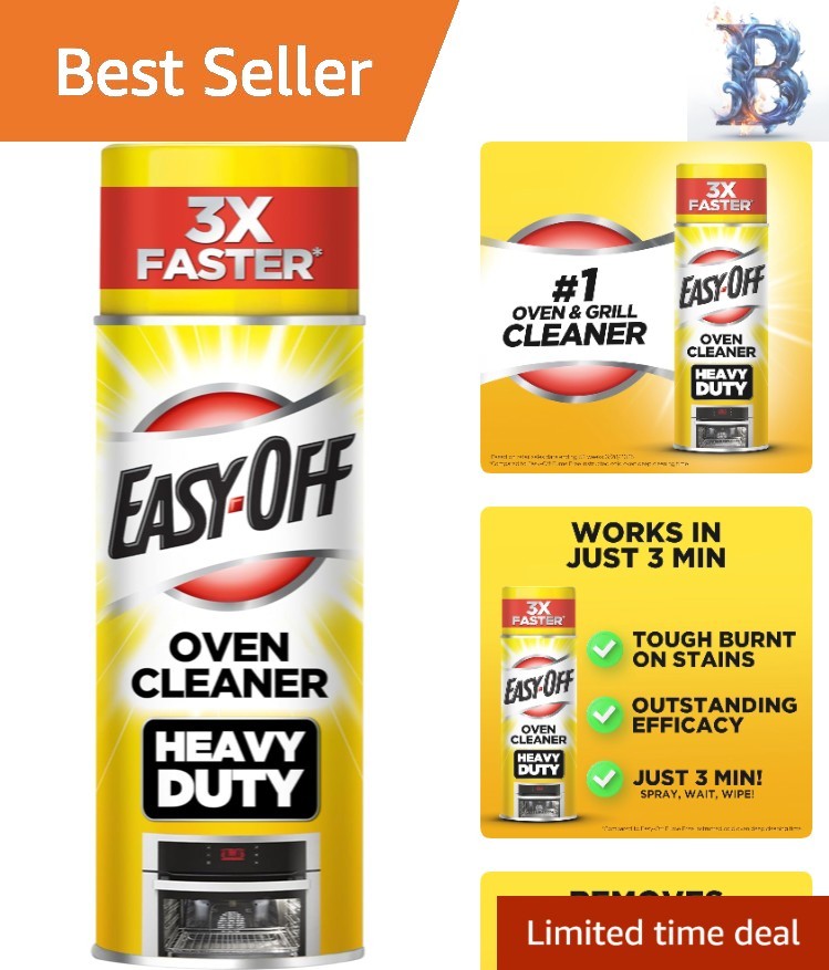 14.5oz Heavy Duty Oven Cleaner – Deep Clean Tough Grease in 3 Minutes