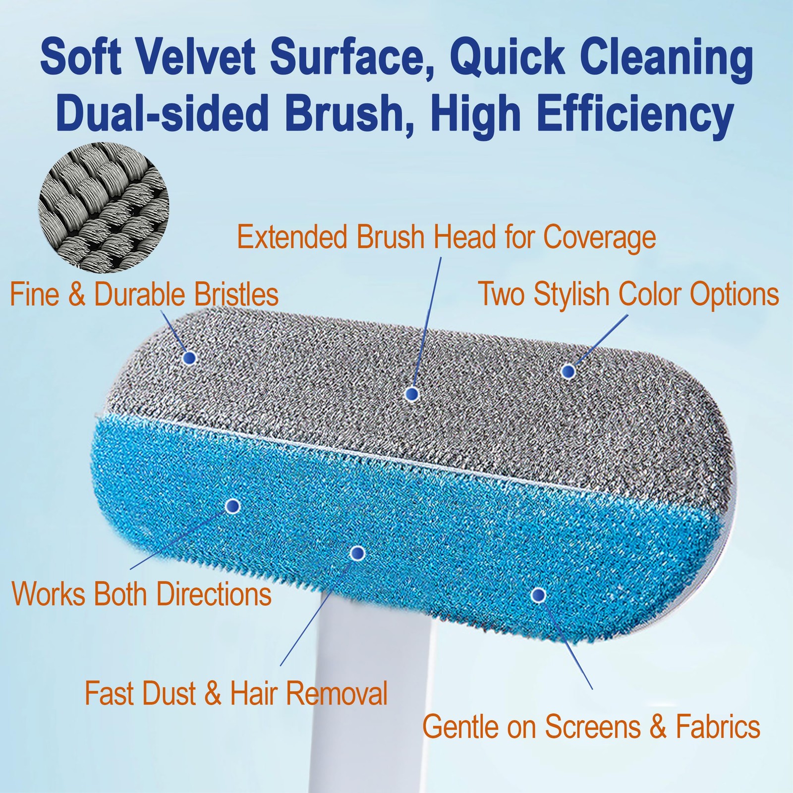 Window Screen Cleaning Brush Kit, Household Wet & Dry Cleaning Tool for Windo…