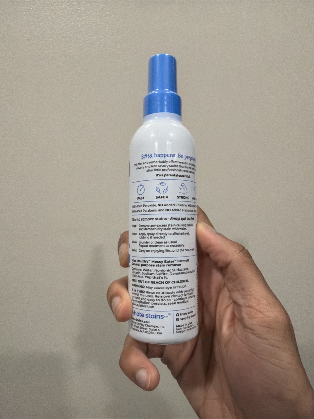 Miss Mouth’s Messy Eater Stain Treater Spray – 4oz Stain Remover – Newborn & …