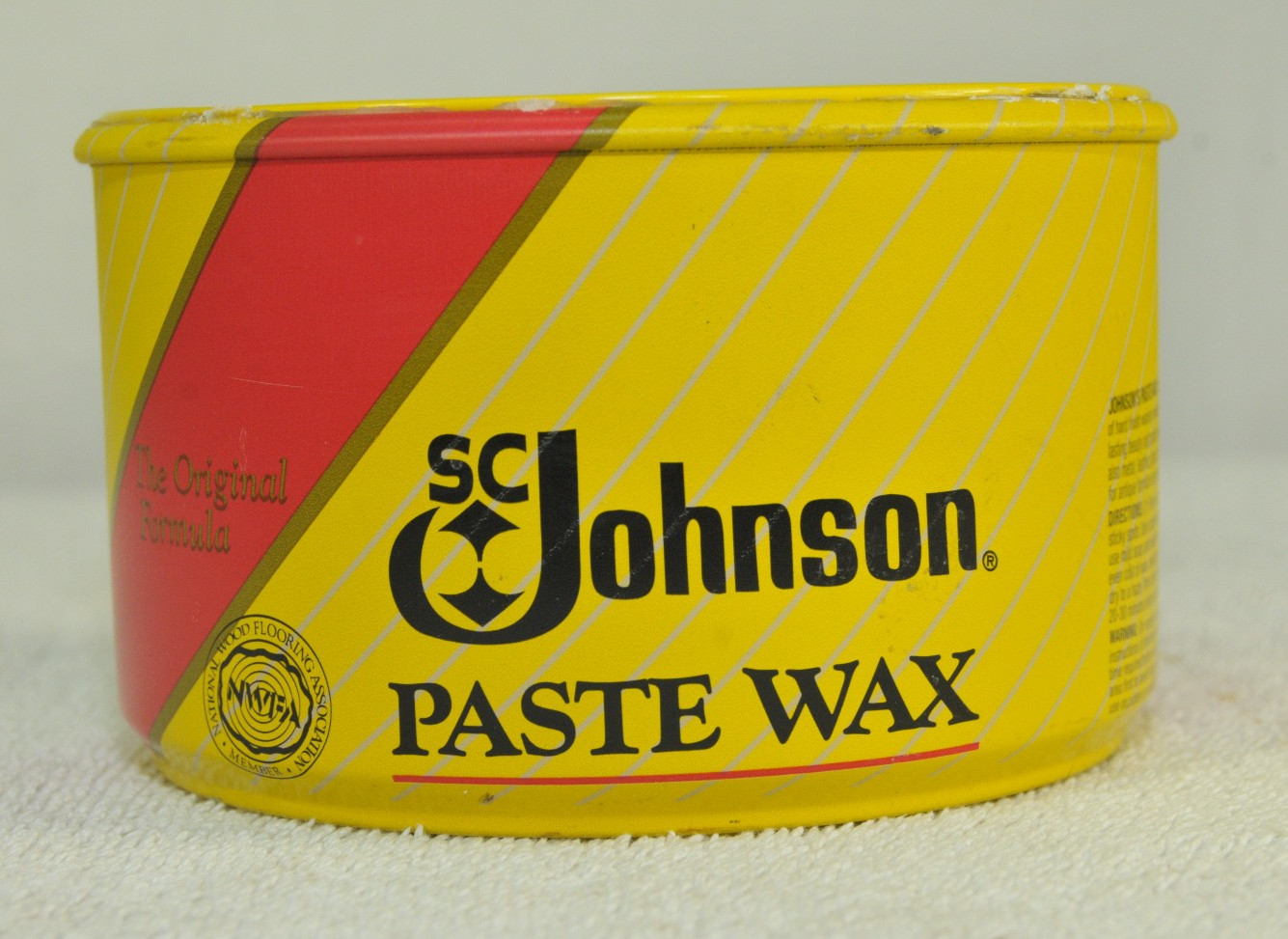 SC Johnson Paste Wax The Original Formula 16 oz Size Can Discontinued Item