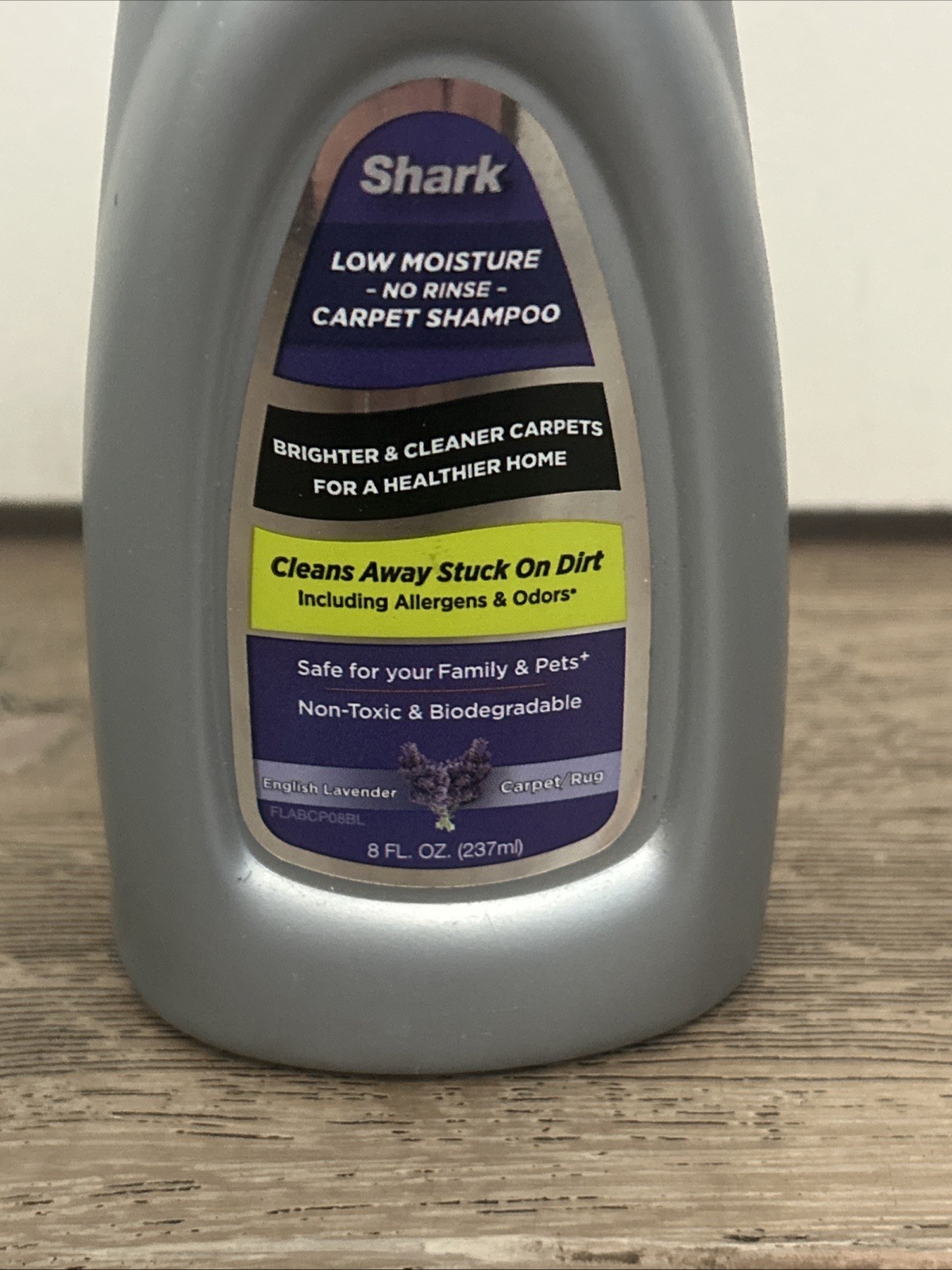 Shark Low Moisture No Rinse Carpet Rug Shampoo English Lavender 8 FL. OZ.