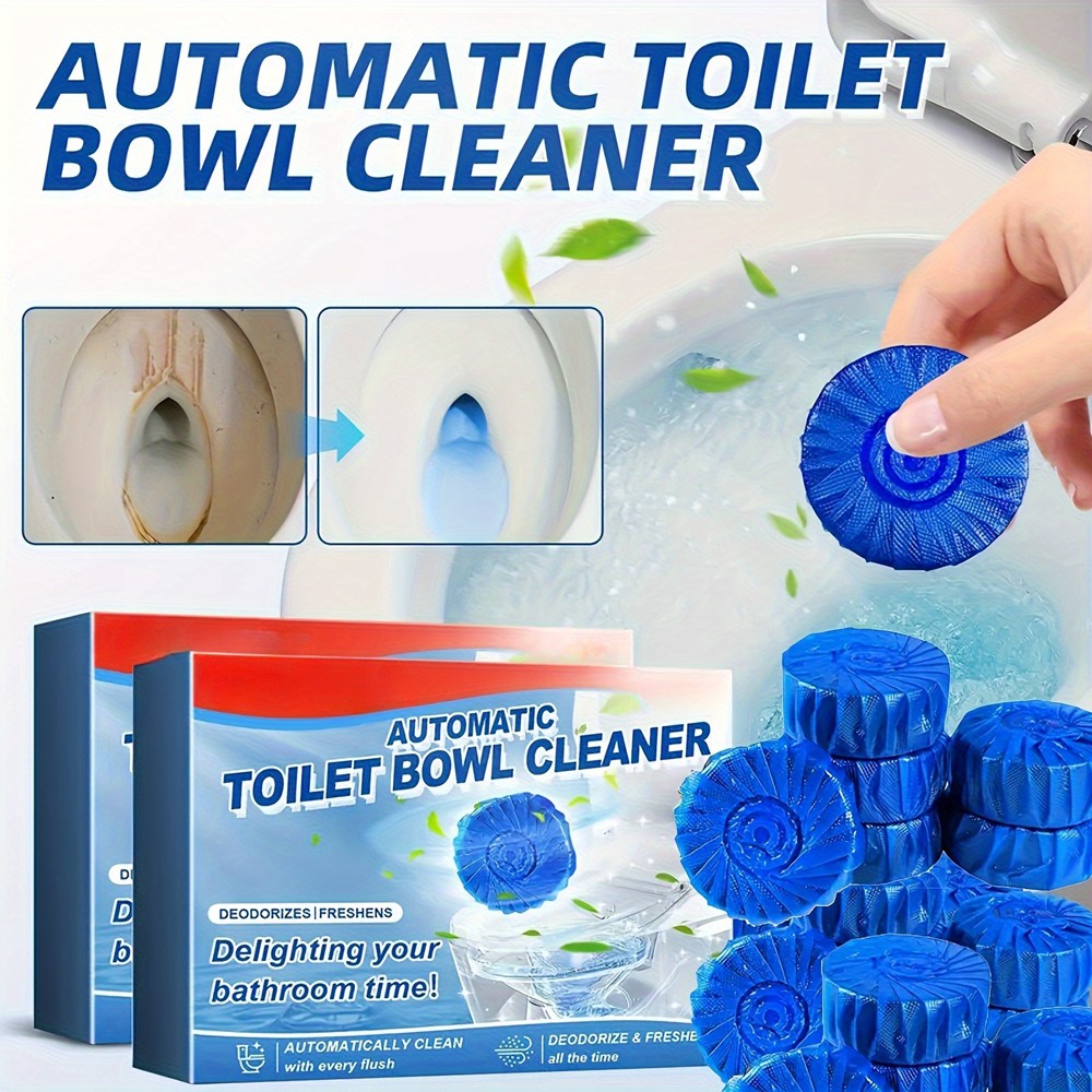 High Quality 48pcs Automatic Toilet Tank Cleaner Tablets fits Bathroom Freshness