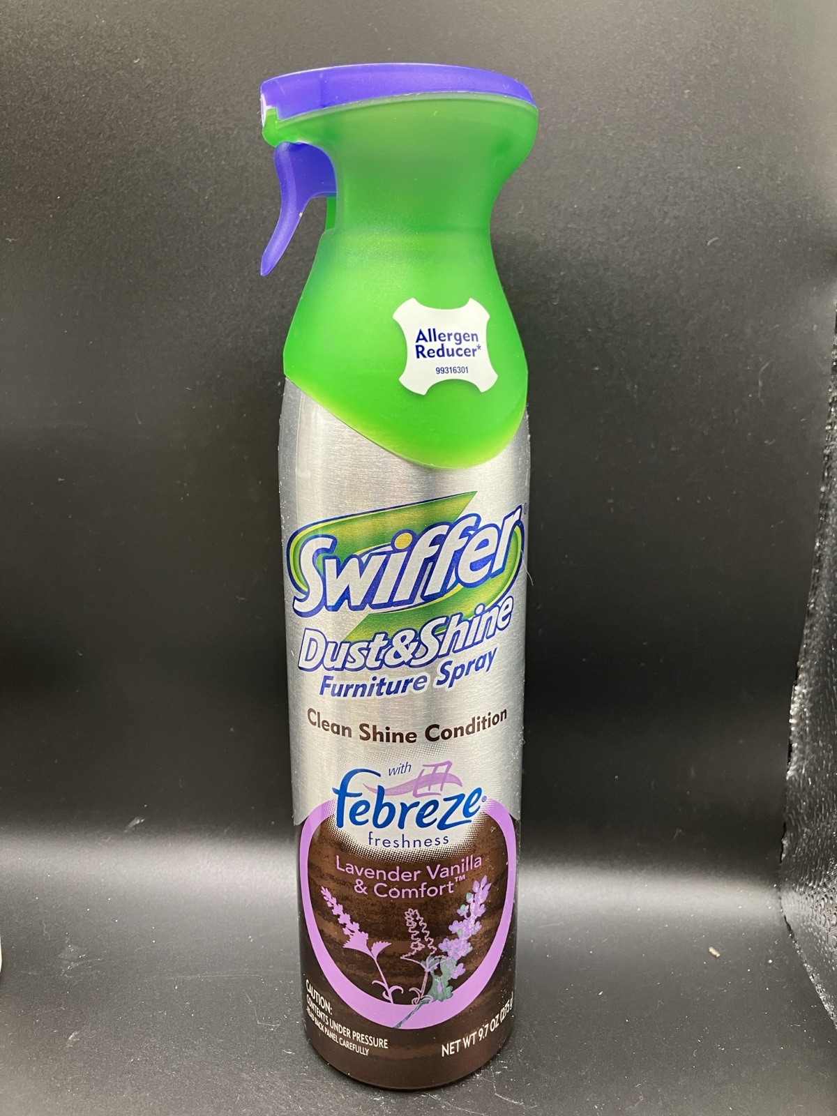 Swiffer Dust & Shine FURNITURE Spray Febreze Lavender Vanilla Lot of 2 Used/New