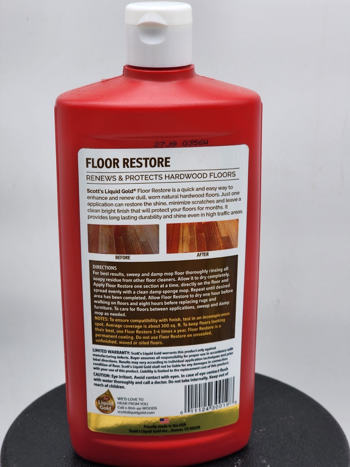 Hardwood Floors Restore Renew Recover Protector Clean Shine Bright Finish 24Oz