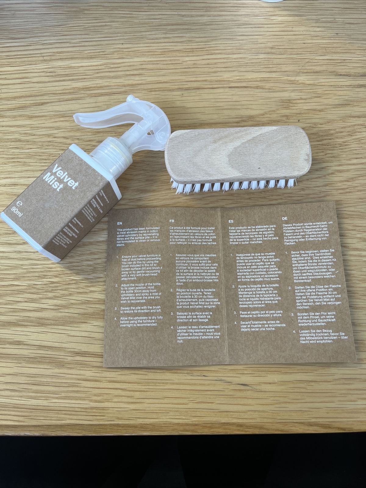 Cotton Velvet Care Kit made In Italy