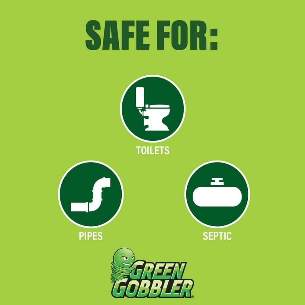 Green Gobbler Septic Saver Bacteria Enzyme Pacs | 6 Month Septic Tank Supply |