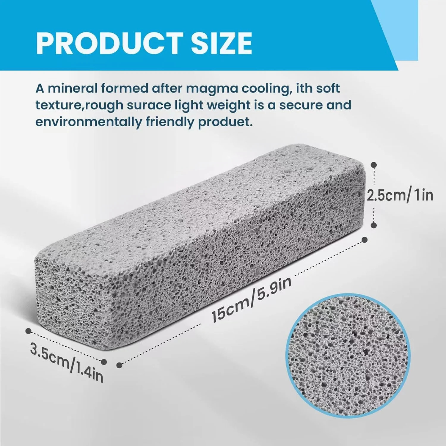 14 Pack Pumice Stone for Toilet Bowl Cleaning, Powerfully Cleans Hard Water Ring