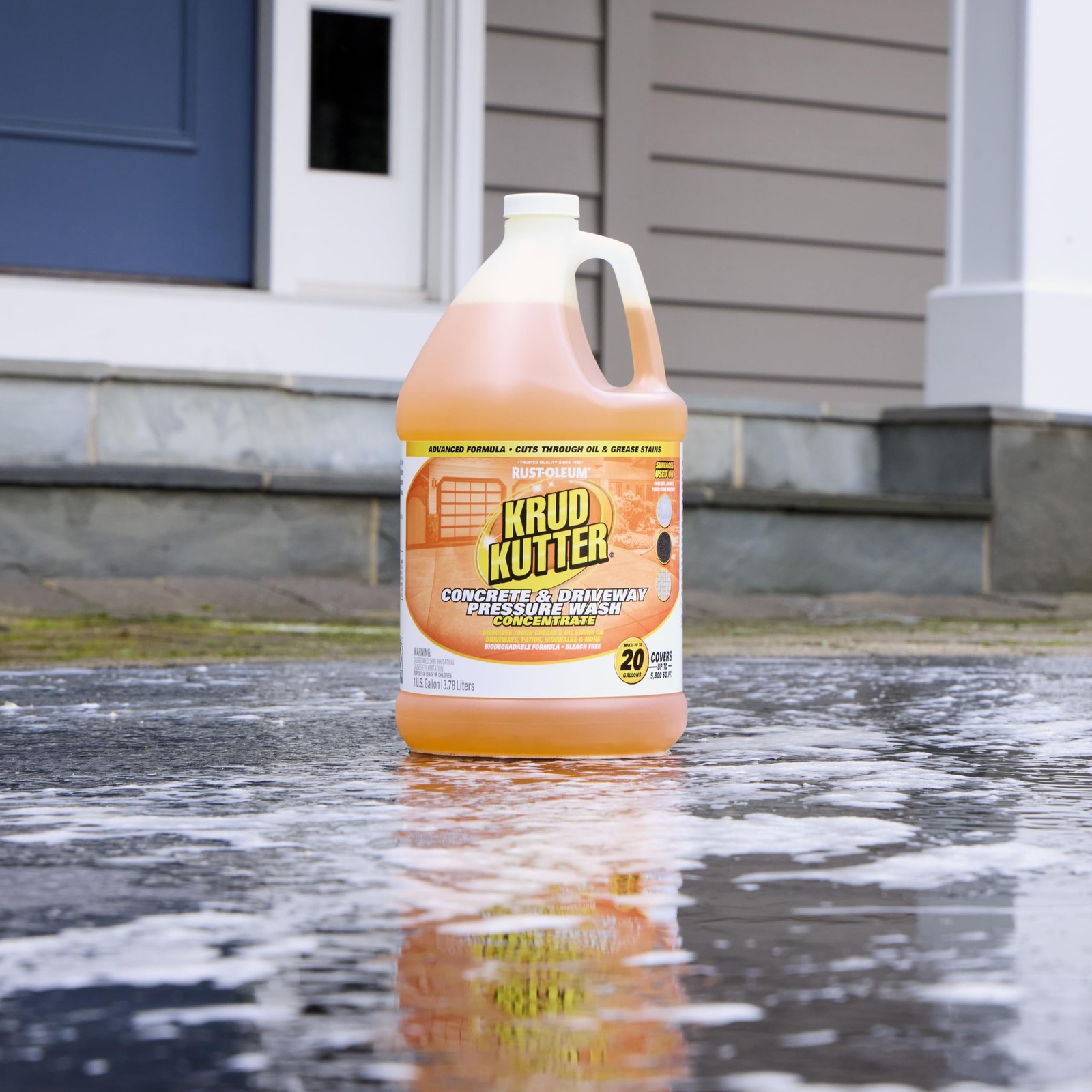 Concrete & Driveway Pressure Washer Concentrate & Manual Use Cleaner | Cuts T…