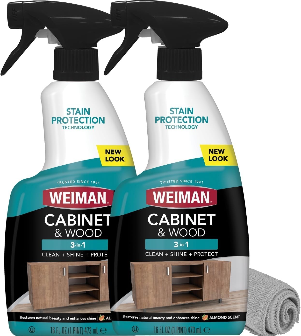Cabinet and Wood Cleaner, Shine, Clean and Protect Spray – For Wood Cabinets,…
