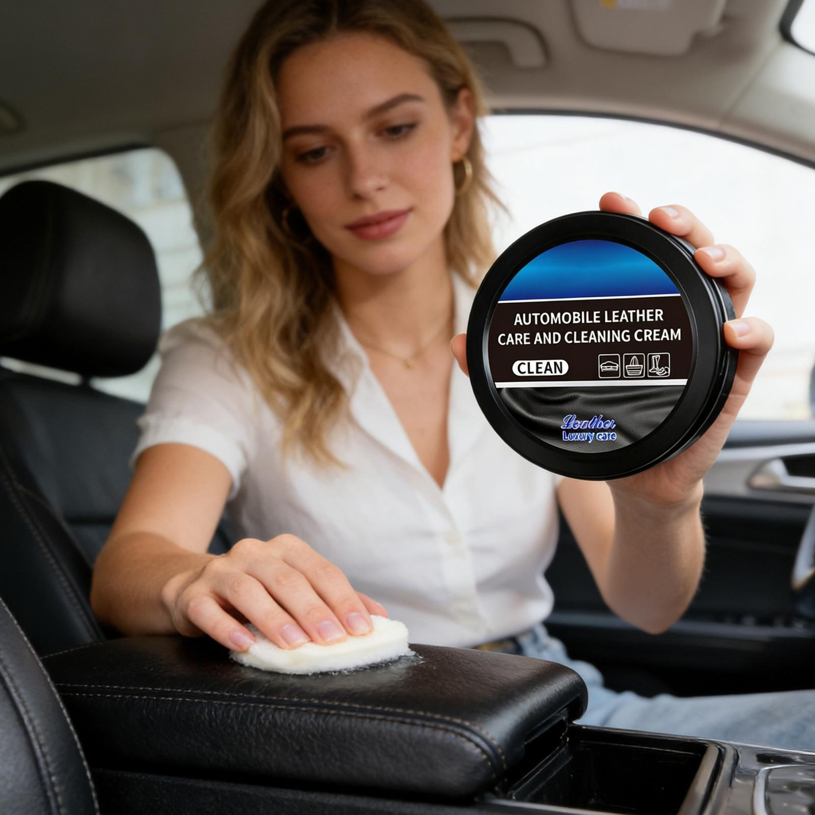 120g Car Leather Color Restorer Cream Cleaning Paste For Car Seats Leather Care