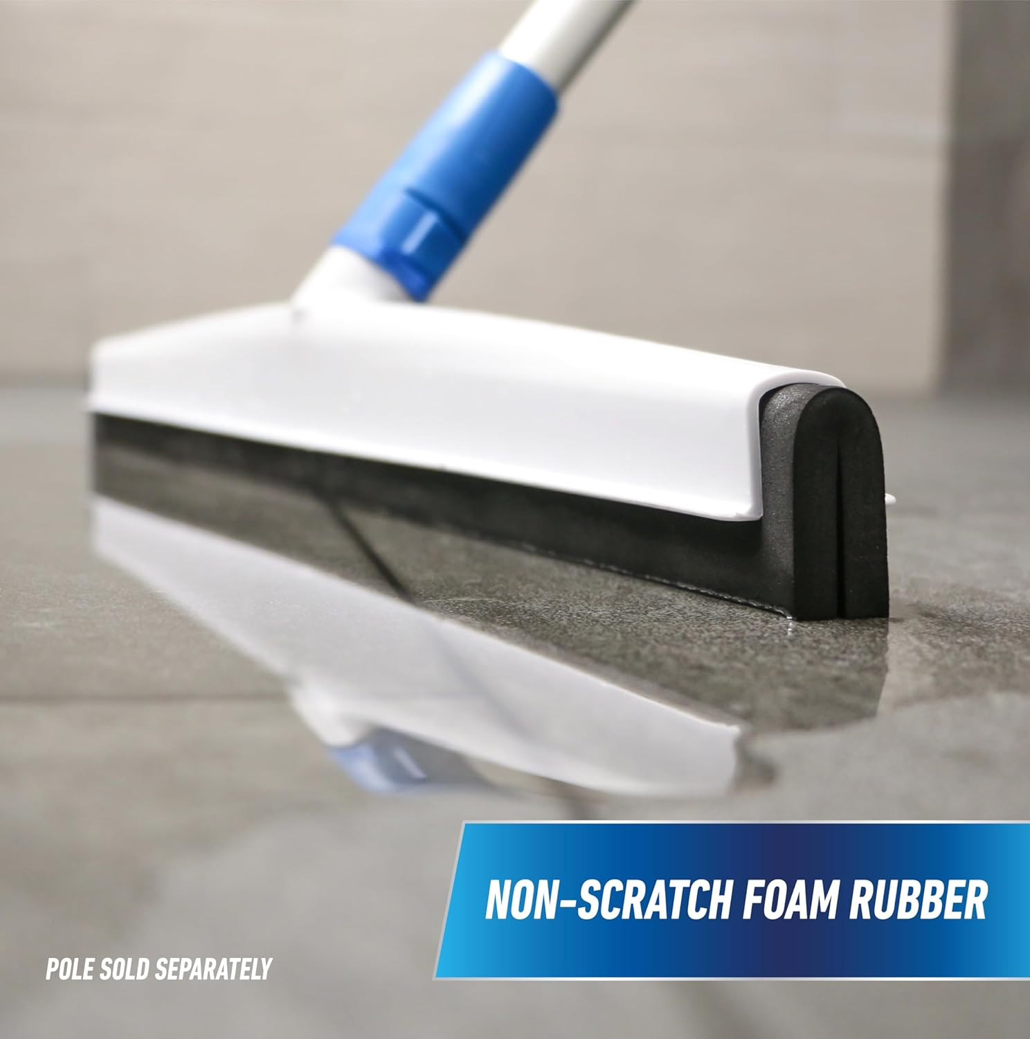 – Professional Aquaflex Uneven Surface Floor Squeegee with Splash Guard, 22″