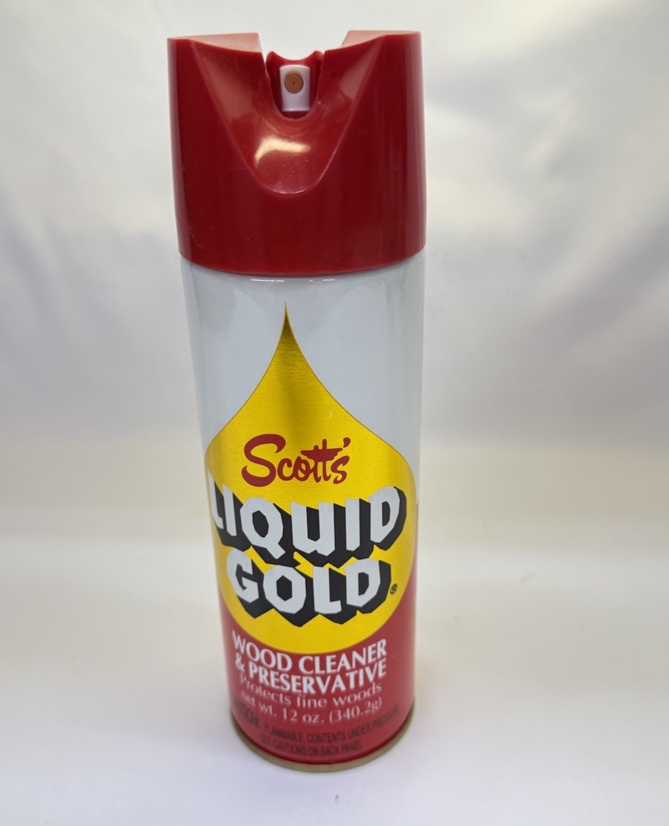 Scott’s Liquid Gold Wood Cleaner Can 16oz VTG