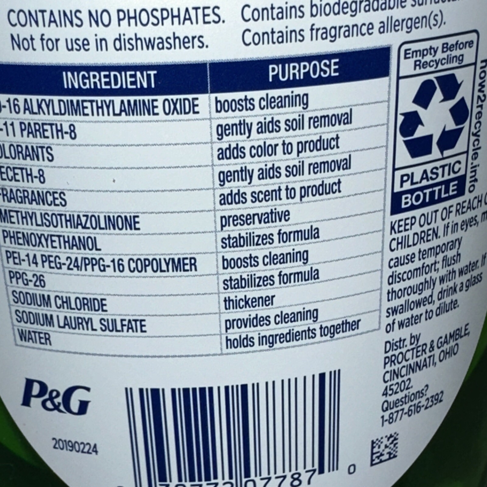 GAIN 💚 ORIGINAL SCENT Ultra Clean Dishwashing Liquid EZ-Squeeze 24.3fl.oz-2
