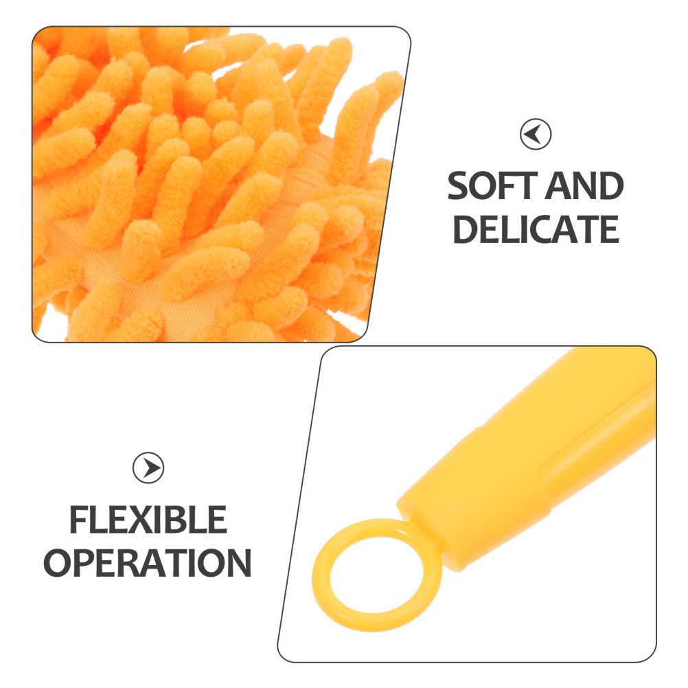 1Set Reusable Chenille Dusting Brush for Car Interior Home Walls and Fan Blades