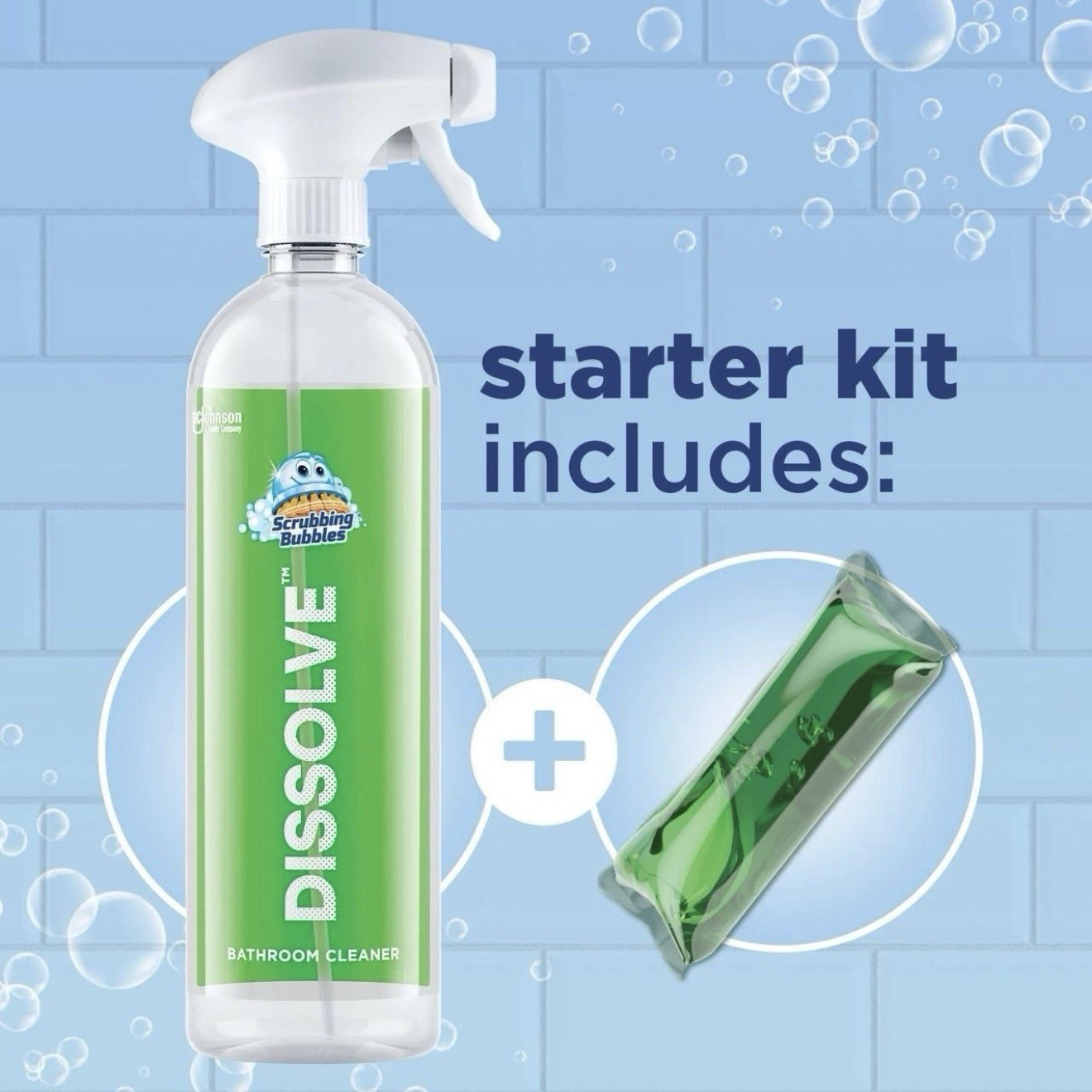 Scrubbing Bubbles Dissolve Starter Kit & Refills NEW