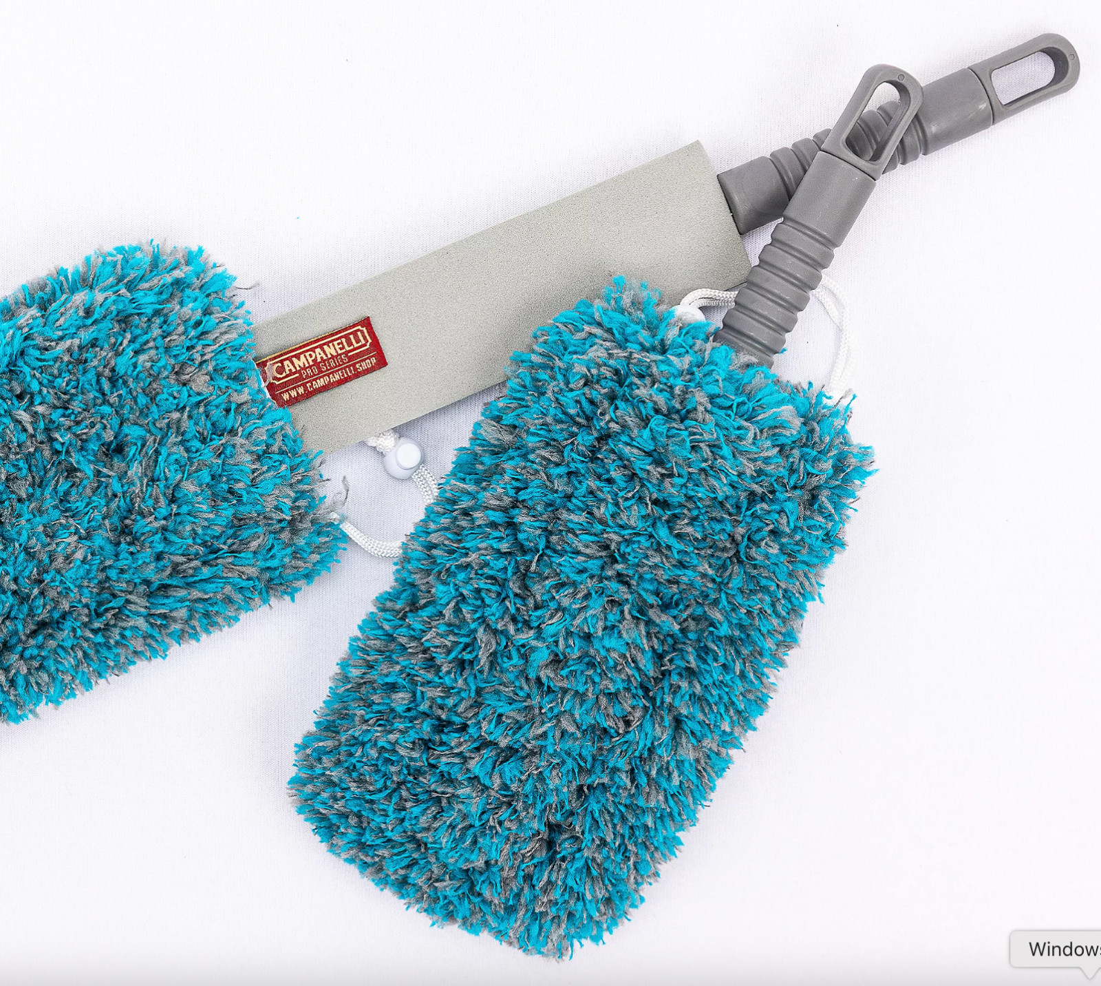 CAMPANELLI ProSeries 3pc Washable Duster Set w/Extension Pole – Aqua