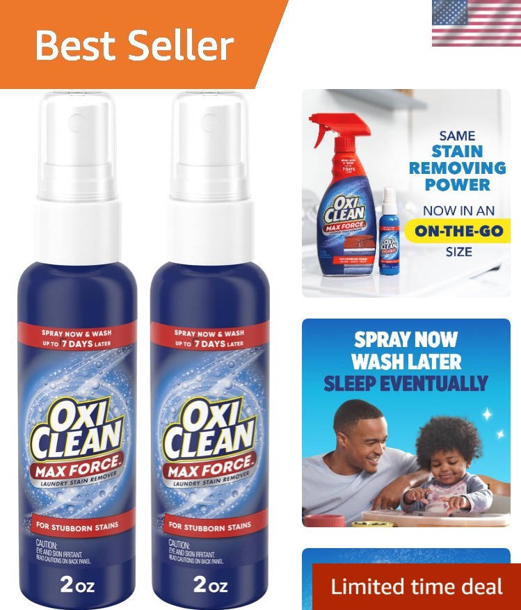 Max Force Advanced Stain Remover Spray 2 pack – Clean Tough Stains Effortlessly!