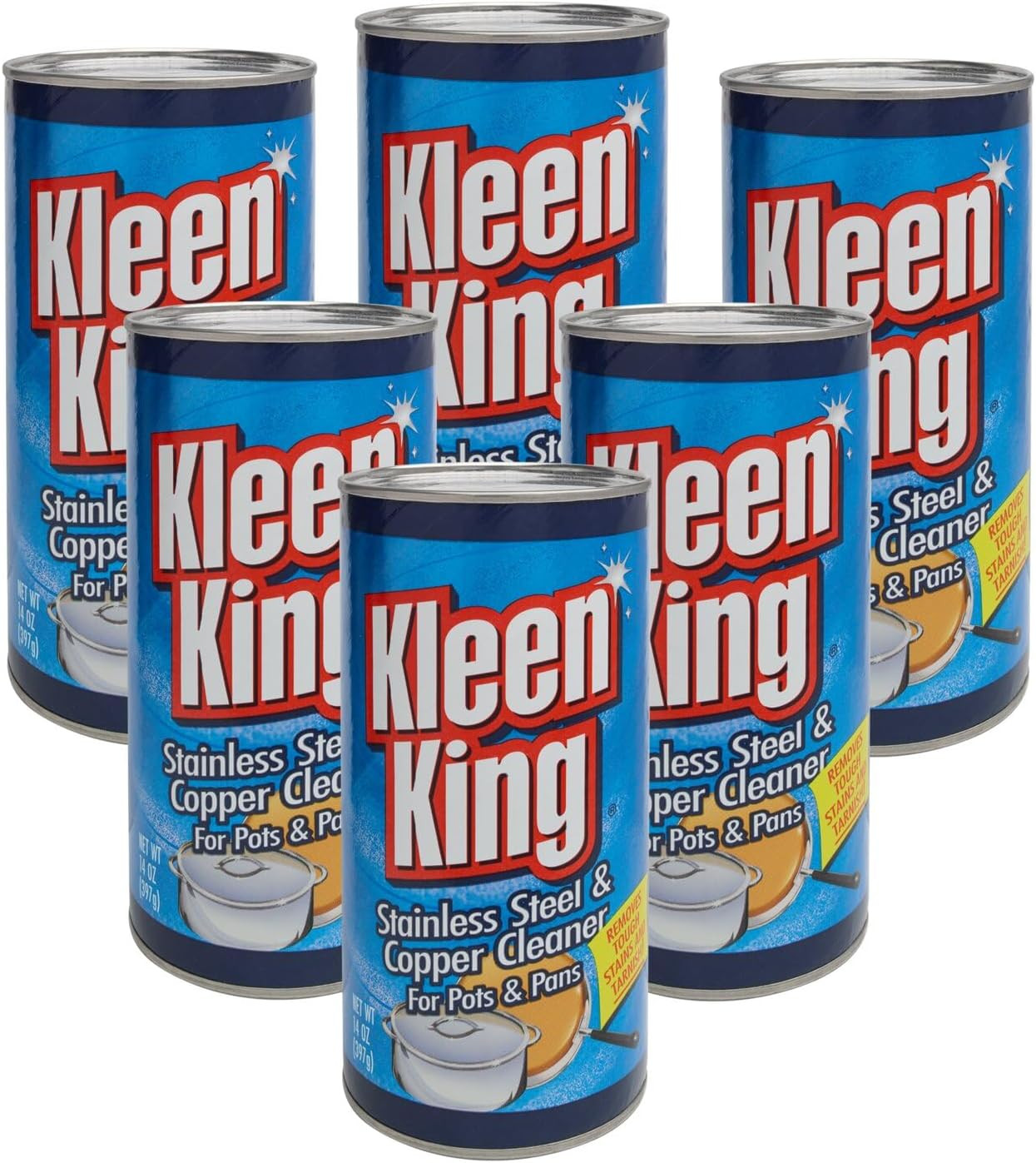 4 Pk, Stailess Steel & Copper Cleaner for Pots & Pans, 14 Oz
